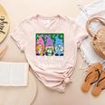 Teaching My Little Gnomies With Gnome For Teacher Women Women's Heather T-Shirt Heather Peach Teaching My Little Gnomies With Gnome For Teacher Women Women's Heather T-Shirt Heather Peach