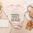 Team First Grade Camo 1st Grade Teacher Camouflage Women's Heather T-Shirt Heather Peach Team First Grade Camo 1st Grade Teacher Camouflage Women's Heather T-Shirt Heather Peach