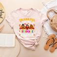 Thankful For My 1st Grade Turkeys Thanksgiving Teacher Fall Women's Heather T-Shirt Heather Peach Thankful For My 1st Grade Turkeys Thanksgiving Teacher Fall Women's Heather T-Shirt Heather Peach