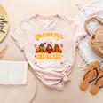 Thankful For My 2nd Grade Turkeys Thanksgiving Teacher Fall Women's Heather T-Shirt Heather Peach Thankful For My 2nd Grade Turkeys Thanksgiving Teacher Fall Women's Heather T-Shirt Heather Peach