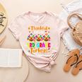 Thankful For My 3rd Grade Turkeys Thanksgiving Teacher Kids Women's Heather T-Shirt Heather Peach Thankful For My 3rd Grade Turkeys Thanksgiving Teacher Kids Women's Heather T-Shirt Heather Peach