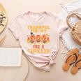 Thankful For My Pre K Turkeys Teacher Thanksgiving Men Women Women's Heather T-Shirt Heather Peach