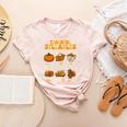 Thankful Syllables Teacher Thanksgiving Educational Kids Women's Heather T-Shirt Heather Peach