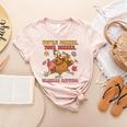 Thanksgiving Grammar Thankful English Teacher Fall Turkey Women's Heather T-Shirt Heather Peach