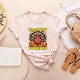 Thanksgiving I Teach Coolest Turkeys Teacher Fall Women Men Women's Heather T-Shirt Heather Peach