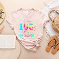Tie Dye Happy 100th Day Of School Teacher Student 100 Days Women's Heather T-Shirt Heather Peach Tie Dye Happy 100th Day Of School Teacher Student 100 Days Women's Heather T-Shirt Heather Peach