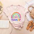 Tiny Human Tamer Watercolor Rainbow Daycare Teacher Women's Heather T-Shirt Heather Peach Tiny Human Tamer Watercolor Rainbow Daycare Teacher Women's Heather T-Shirt Heather Peach