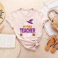 Tired Teacher Costume For Halloween Teachers Women's Heather T-Shirt Heather Peach