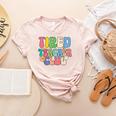 Tired Teachers Club Groovy Teachers Back To School Women's Heather T-Shirt Heather Peach Tired Teachers Club Groovy Teachers Back To School Women's Heather T-Shirt Heather Peach