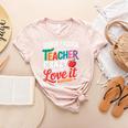 Tough Enough To Be A Teacher Crazy Enough To Love It Women's Heather T-Shirt Heather Peach Tough Enough To Be A Teacher Crazy Enough To Love It Women's Heather T-Shirt Heather Peach