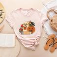 Trick Or Teach Retro Halloween Teacher Women Men Costume Women's Heather T-Shirt Heather Peach Trick Or Teach Retro Halloween Teacher Women Men Costume Women's Heather T-Shirt Heather Peach