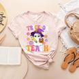 Trick Or Teach Teacher Ghost Teaching Fun Halloween Teacher Women's Heather T-Shirt Heather Peach
