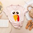 Turkey Face Halloween Costume Thanksgiving Teacher Nurse Women's Heather T-Shirt Heather Peach Turkey Face Halloween Costume Thanksgiving Teacher Nurse Women's Heather T-Shirt Heather Peach