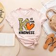 Unity Day K Is For Kindness Anti Bullying Orange Teacher Men Women Kids Women's Heather T-Shirt Heather Peach