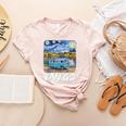 Van Go Retro Vanlife Art Teacher Women's Heather T-Shirt Heather Peach
