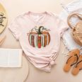 Vintage Book Pumpkin Autumn Fall Librarians Bookworm Teacher Women's Heather T-Shirt Heather Peach Vintage Book Pumpkin Autumn Fall Librarians Bookworm Teacher Women's Heather T-Shirt Heather Peach