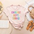 Vintage ENGLISH DEPT SQUAD Back To School Teacher Student Women's Heather T-Shirt Heather Peach Vintage ENGLISH DEPT SQUAD Back To School Teacher Student Women's Heather T-Shirt Heather Peach