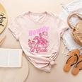 Vintage Howdy First Grade Cowgirl Teacher Western School Women's Heather T-Shirt Heather Peach