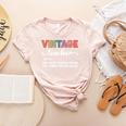 Vintage Teacher Knows More Than She Says Outfit Definition Women's Heather T-Shirt Heather Peach