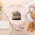 Wait I See A Rock Geology Teacher Women's Heather T-Shirt Heather Peach Wait I See A Rock Geology Teacher Women's Heather T-Shirt Heather Peach