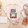 When I Grow Up I Want To Be Teacher Kids Women's Heather T-Shirt Heather Peach When I Grow Up I Want To Be Teacher Kids Women's Heather T-Shirt Heather Peach