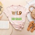 Wild About 3rd Grade Teacher Student Third Grade Zoo Safari Men Women Girls Kids Women's Heather T-Shirt Heather Peach Wild About 3rd Grade Teacher Student Third Grade Zoo Safari Men Women Girls Kids Women's Heather T-Shirt Heather Peach