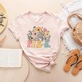 Wildflower Pre-K Preschool Team Floral Teacher Girls Women's Heather T-Shirt Heather Peach Wildflower Pre-K Preschool Team Floral Teacher Girls Women's Heather T-Shirt Heather Peach