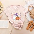 Will Trade Students For Candy Halloween Teacher Women's Heather T-Shirt Heather Peach