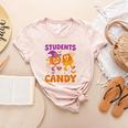 Will Trade Students For Candy Shirt Fun Candy Corn Teacher Women's Heather T-Shirt Heather Peach Will Trade Students For Candy Shirt Fun Candy Corn Teacher Women's Heather T-Shirt Heather Peach