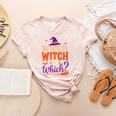 Which Witch Is Which Halloween For Women Men English Teacher Women's Heather T-Shirt Heather Peach Which Witch Is Which Halloween For Women Men English Teacher Women's Heather T-Shirt Heather Peach