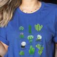 10 Types Of Cactus Succulent Teacher Chart Cactus Lover Tee Women's Heather T-Shirt Heather True Royal 10 Types Of Cactus Succulent Teacher Chart Cactus Lover Tee Women's Heather T-Shirt Heather True Royal