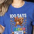 100 Days Of Driving My Teacher Nuts Dabbing Squirrel School Women's Heather T-Shirt Heather True Royal