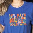 100 Days Of School Music Teacher Women's Heather T-Shirt Heather True Royal 100 Days Of School Music Teacher Women's Heather T-Shirt Heather True Royal