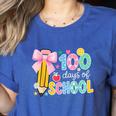 100 Days Of School Preppy 100th Day Of School Teachers Girls Women's Heather T-Shirt Heather True Royal 100 Days Of School Preppy 100th Day Of School Teachers Girls Women's Heather T-Shirt Heather True Royal