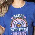 100th Day Of 2nd Grade 100 Days Of School Teacher Women's Heather T-Shirt Heather True Royal 100th Day Of 2nd Grade 100 Days Of School Teacher Women's Heather T-Shirt Heather True Royal