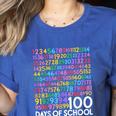 100th Day Of School Teacher Kids 100 Days Math Numbers Women's Heather T-Shirt Heather True Royal 100th Day Of School Teacher Kids 100 Days Math Numbers Women's Heather T-Shirt Heather True Royal