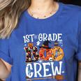 1st Grade Boo Crew Cute Ghost Halloween Teacher Kids Women's Heather T-Shirt Heather True Royal 1st Grade Boo Crew Cute Ghost Halloween Teacher Kids Women's Heather T-Shirt Heather True Royal