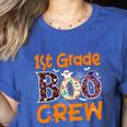 1st Grade Boo Crew First Grade Halloween Teacher Women's Heather T-Shirt Heather True Royal 1st Grade Boo Crew First Grade Halloween Teacher Women's Heather T-Shirt Heather True Royal