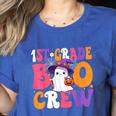 1st Grade Boo Crew Halloween First Grade Halloween Teacher Women's Heather T-Shirt Heather True Royal 1st Grade Boo Crew Halloween First Grade Halloween Teacher Women's Heather T-Shirt Heather True Royal