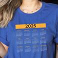 2025 Calendar For Planners Teachers Offices Months Women's Heather T-Shirt Heather True Royal 2025 Calendar For Planners Teachers Offices Months Women's Heather T-Shirt Heather True Royal