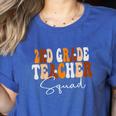 2nd Grade Teacher Squad Cute Women Groovy Fall Autumn Lovers Women's Heather T-Shirt Heather True Royal 2nd Grade Teacher Squad Cute Women Groovy Fall Autumn Lovers Women's Heather T-Shirt Heather True Royal