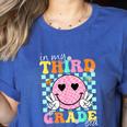 In My 3rd Grade Era Back To School Smile Face Teacher Kid Women's Heather T-Shirt Heather True Royal In My 3rd Grade Era Back To School Smile Face Teacher Kid Women's Heather T-Shirt Heather True Royal