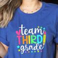 3rd Grade Team Pencil Teacher Student Back To School Girls Women's Heather T-Shirt Heather True Royal 3rd Grade Team Pencil Teacher Student Back To School Girls Women's Heather T-Shirt Heather True Royal