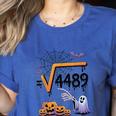 4489 Square Root 67 Math Teacher Halloween Costume Professor Women's Heather T-Shirt Heather True Royal