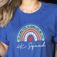4K Squad Crew Team Teacher Kindergarten Kinder Elementary Women's Heather T-Shirt Heather True Royal 4K Squad Crew Team Teacher Kindergarten Kinder Elementary Women's Heather T-Shirt Heather True Royal