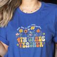 4th Fourth Grade Teacher Appreciation Teaching Wildflowers Women's Heather T-Shirt Heather True Royal 4th Fourth Grade Teacher Appreciation Teaching Wildflowers Women's Heather T-Shirt Heather True Royal