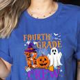 4th Grade Boo Crew Teacher Student Halloween Costume Women's Heather T-Shirt Heather True Royal