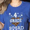 4th Grade Squad Star Team Leopard Teacher Crew Student Men Women Girls Kids Women's Heather T-Shirt Heather True Royal 4th Grade Squad Star Team Leopard Teacher Crew Student Men Women Girls Kids Women's Heather T-Shirt Heather True Royal