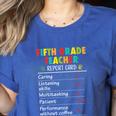 5th Grade Teacher Report Card Appreciation Men Women Women's Heather T-Shirt Heather True Royal