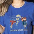 6-7 7-6 George Washington Freedom For Teachers Women's Heather T-Shirt Heather True Royal 6-7 7-6 George Washington Freedom For Teachers Women's Heather T-Shirt Heather True Royal